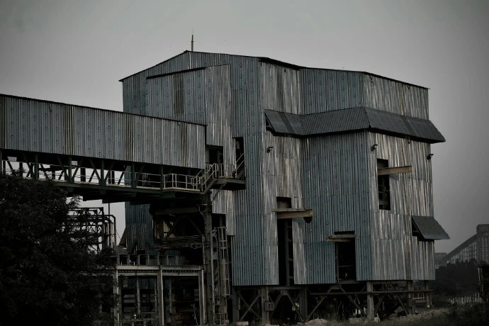 a building with a bridge